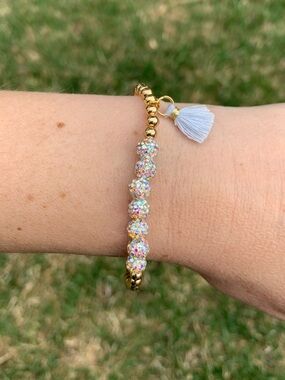 {Handmade} Beaded Bracelet Tassel